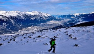 Blick hinab nach Innsbruck. Die Fernsicht war erstklassig!