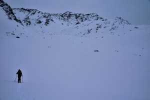 Aufstieg in Richtung des Wildkopf in Höhe des alten Meers