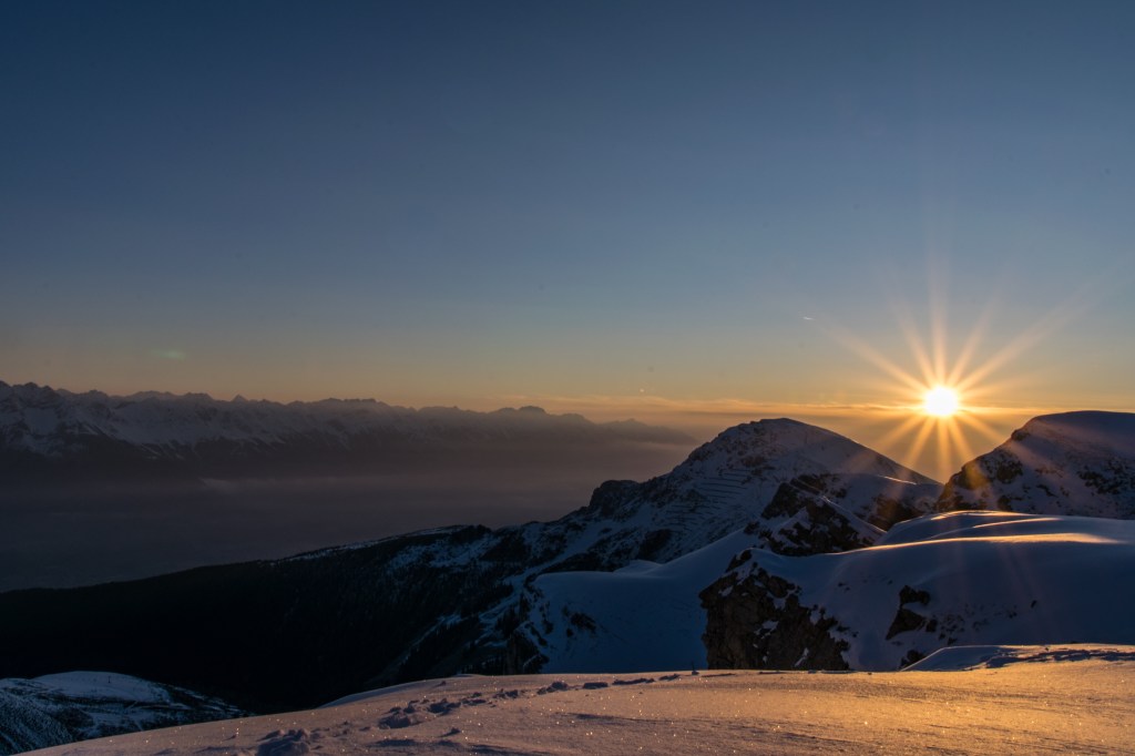Saisonabschluss mit Sonnenaufgang
